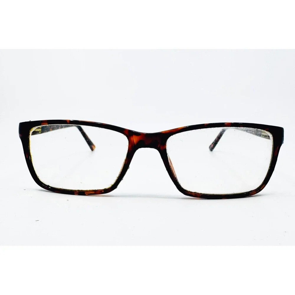 Unbranded Eyeglasses Unisex Brown Tortoise Rectangular Frames 41598 Medium